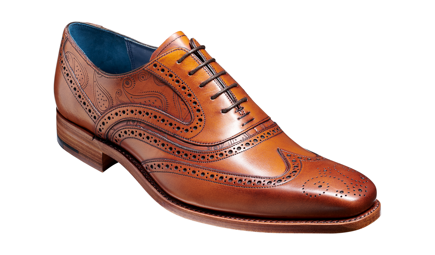 McClean - Antique Rosewood Paisley Mens Brogue Shoe