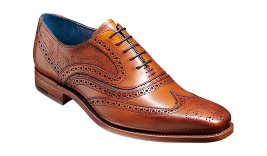 McClean - Antique Rosewood Paisley Mens Brogue Shoe