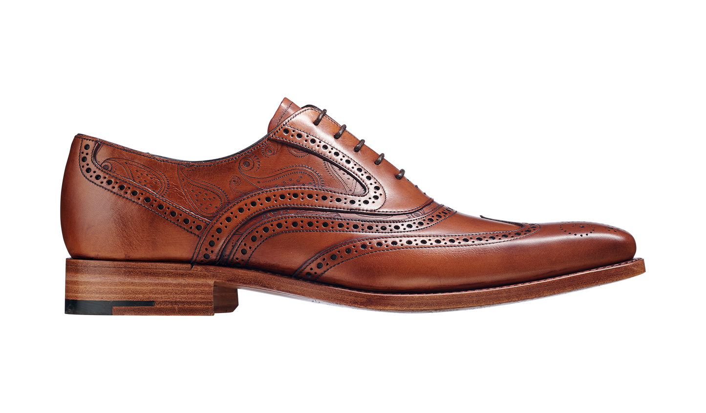 McClean - Antique Rosewood Paisley Mens Brogue Shoe