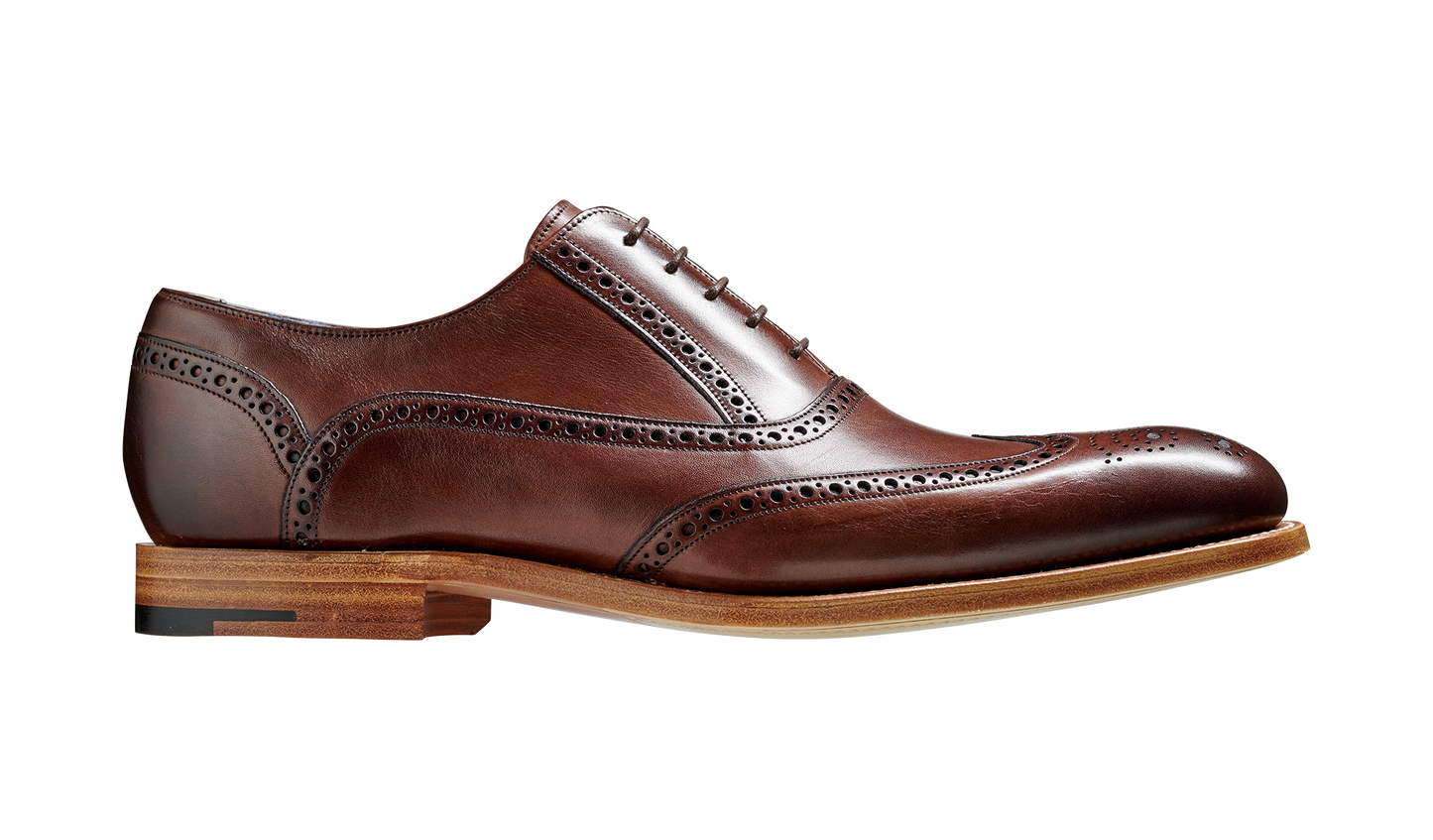 Valiant - Ebony Hand Painted Oxford Brogue