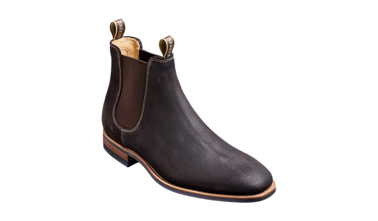 Mansfield - Choc Burnish Suede Chelsea Boot