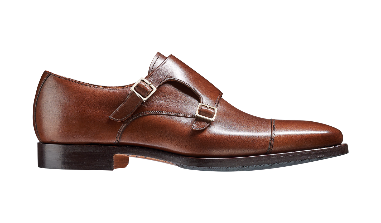 Edison - Dark Walnut Calf Monk Strap