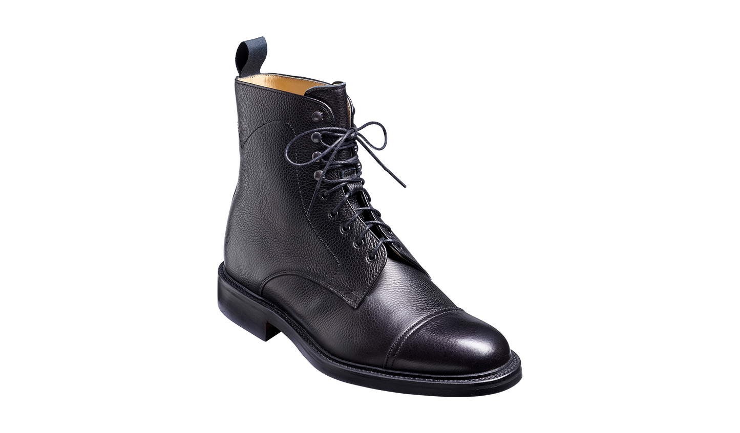 Donegal - Black Grain - Mens Top-cap Boot