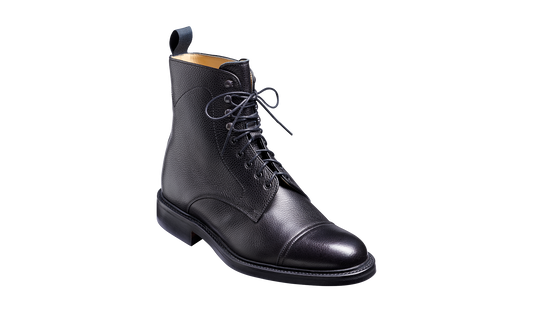 Donegal - Black Grain - Mens Top-cap Boot