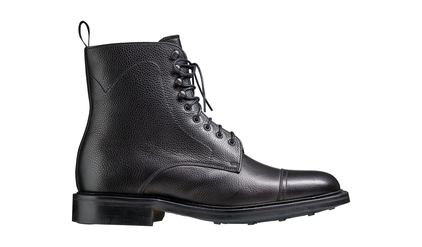 Donegal - Black Grain - Mens Top-cap Boot