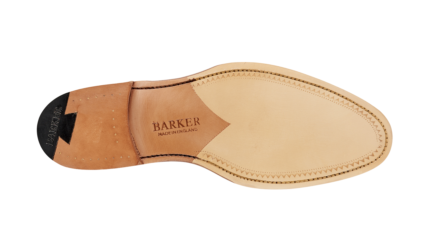 Hartley - Cedar Hi-Shine Oxford toe-cap Shoe