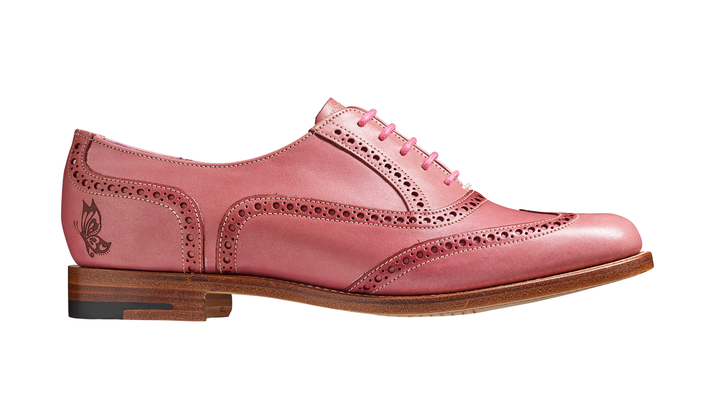 Santina - Pink / Glitter Crust Brogue