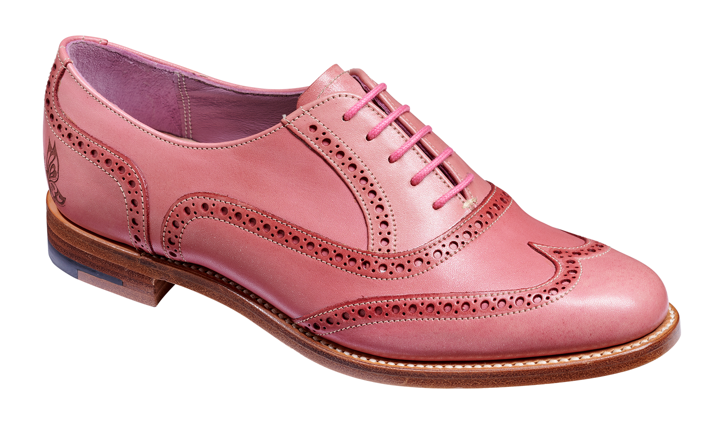 Santina - Pink / Glitter Crust Brogue