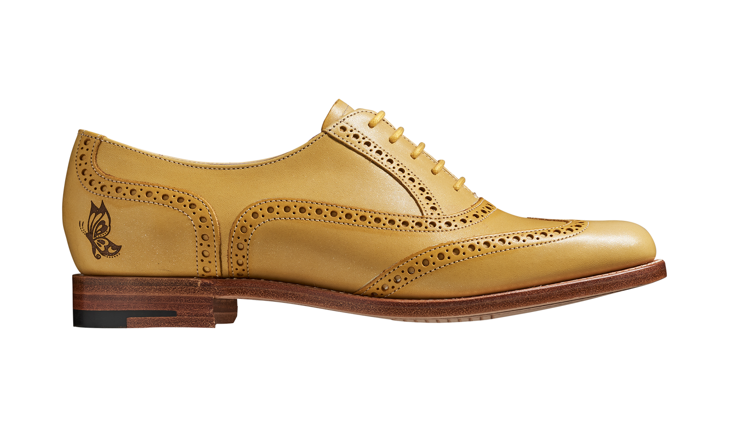 Santina - Yellow / Glitter Crust Brogue