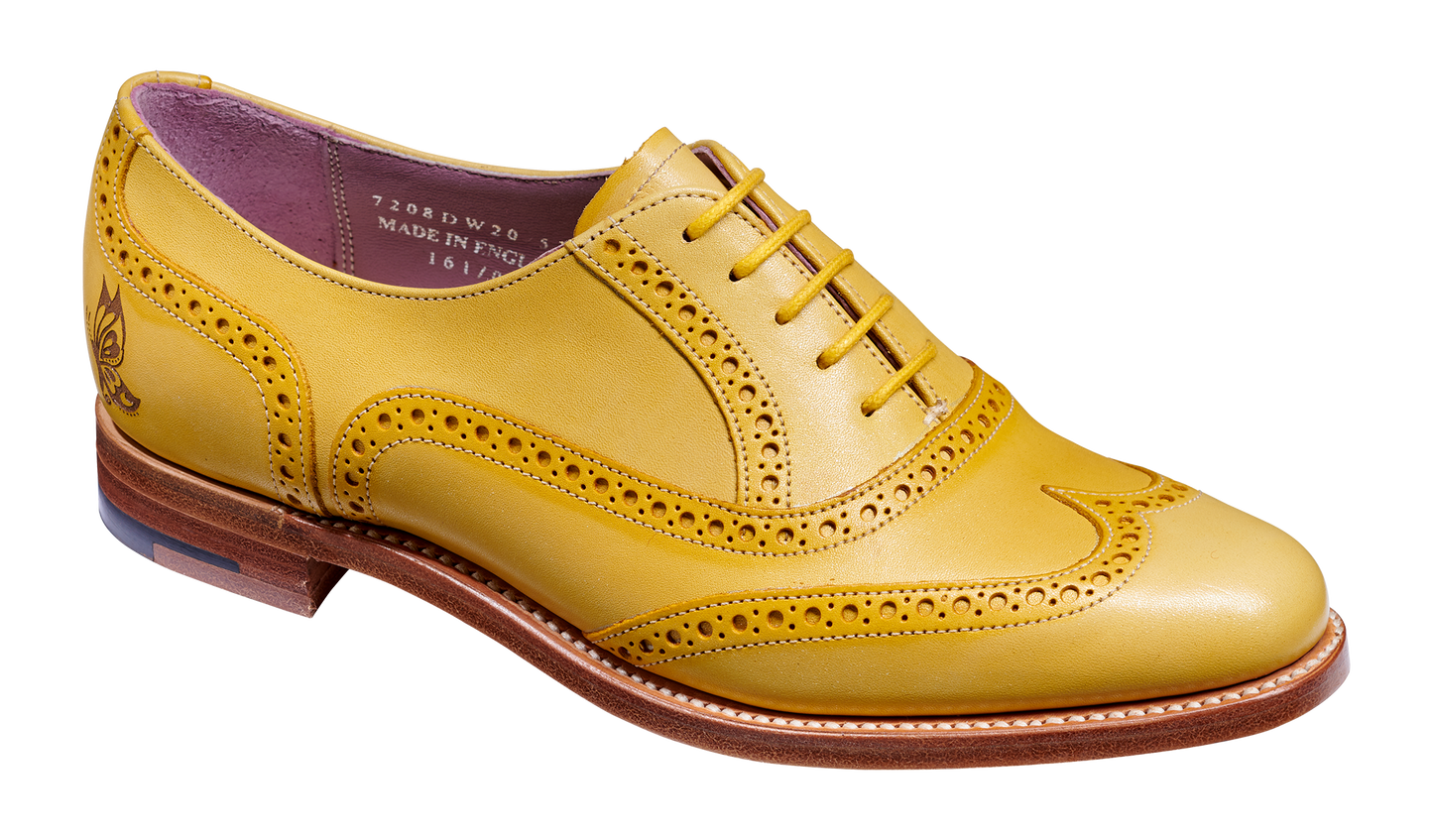 Santina - Yellow / Glitter Crust Brogue