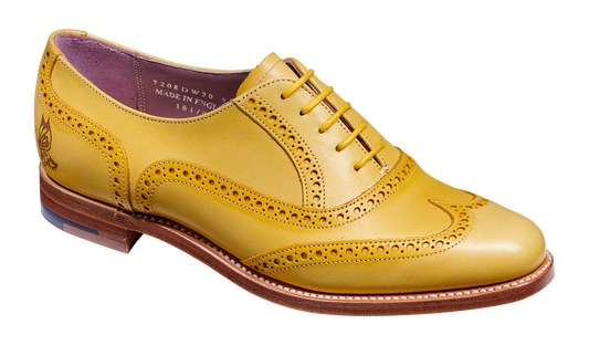 Santina - Yellow / Glitter Crust Brogue