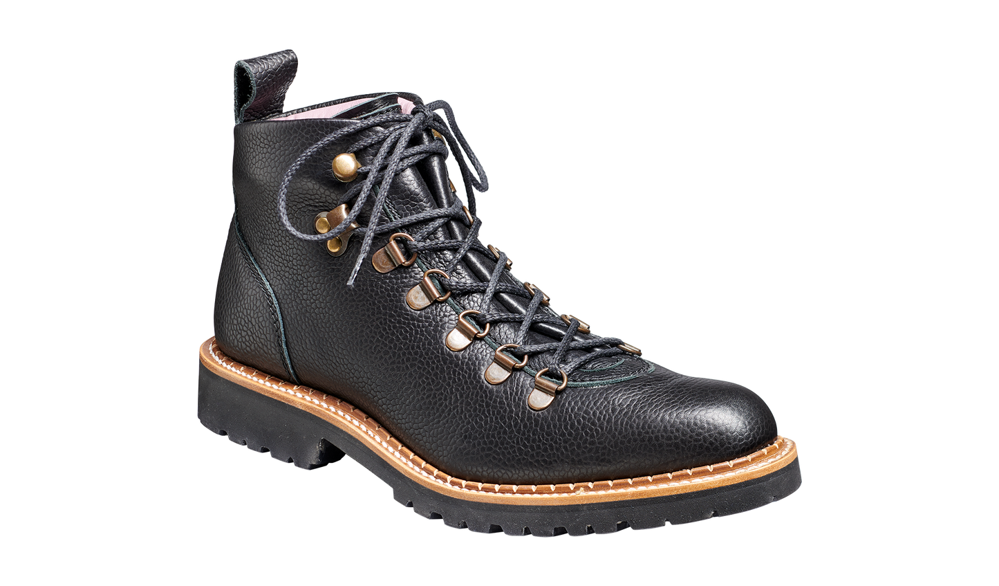 Julie - Black Grain Hiking Boot