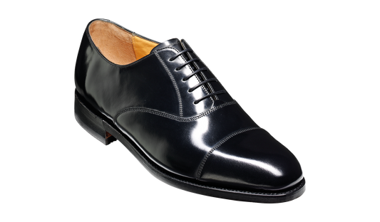 Arnold - Black Hi-Shine Oxford Shoe