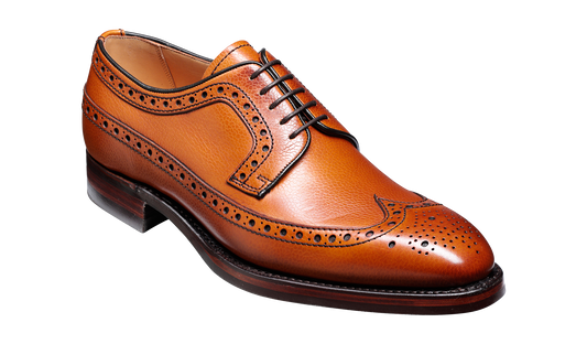 Calvay - Cedar Grain Mens Longwing Brogue Shoe