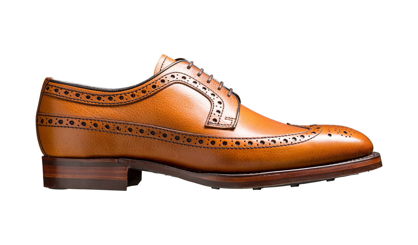 Calvay - Cedar Grain Mens Longwing Brogue Shoe