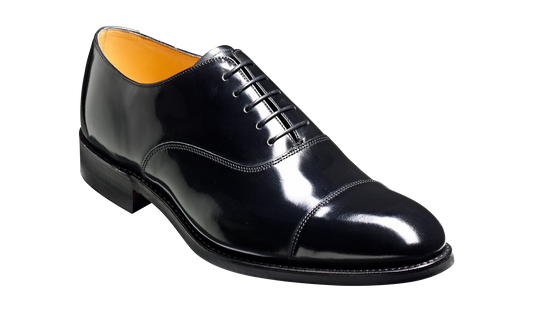 Cheltenham - Black Hi-Shine - Oxford Shoe Mens