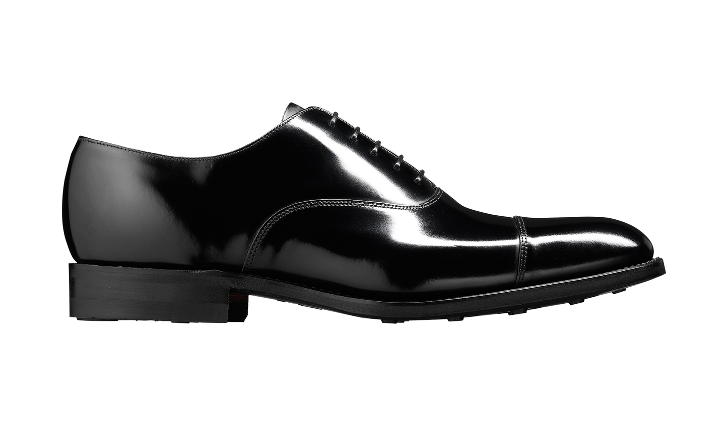 Cheltenham - Black Hi-Shine - Oxford Shoe Mens