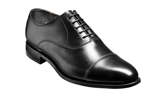 Duxford - Black Calf - Toe Cap Oxford Shoe