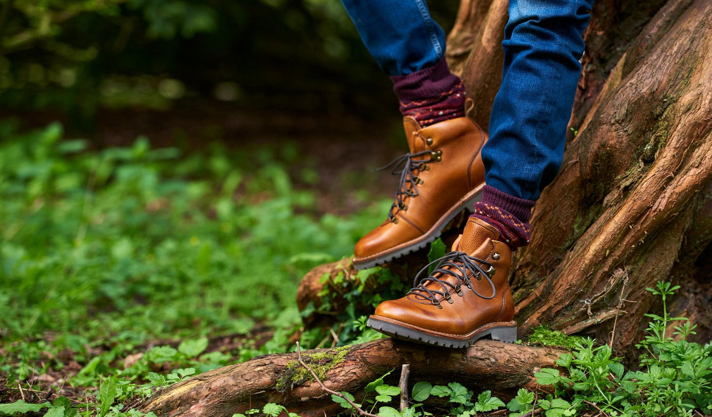 Glencoe - Navy Grain Mens Hiking Boot