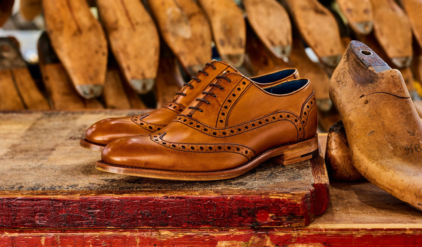 Grant - Cedar Calf Mens Brogue Shoe