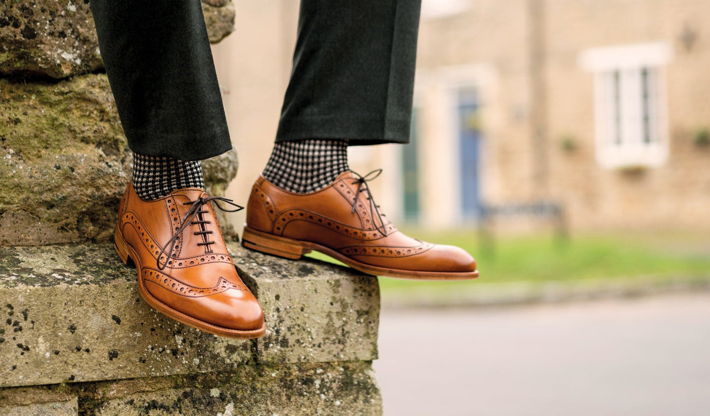 Grant - Cedar Calf Mens Brogue Shoe