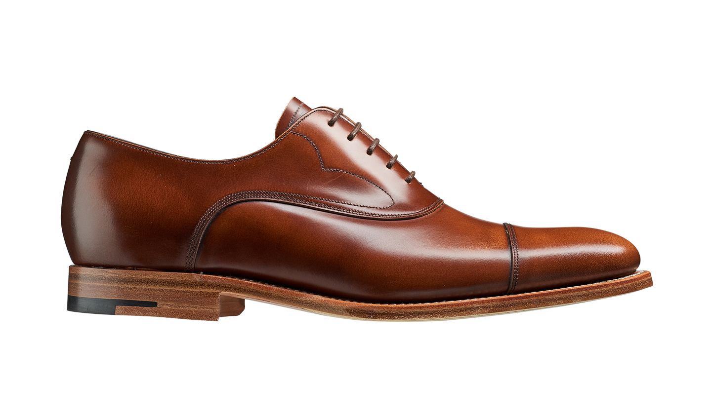 Hartley - Cedar Hi-Shine Oxford toe-cap Shoe