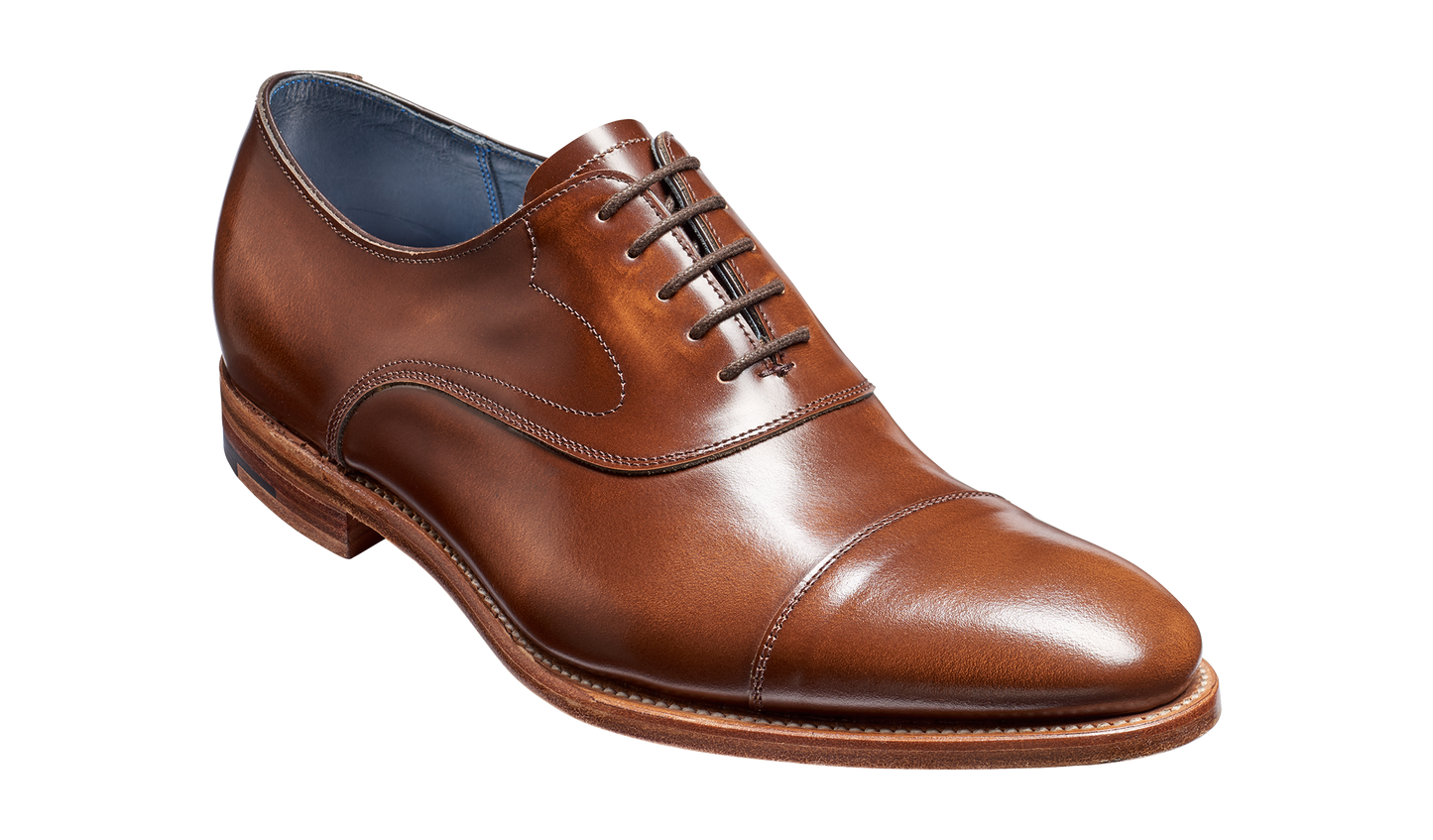 Hartley - Cedar Hi-Shine Oxford toe-cap Shoe