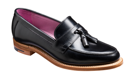 Imogen - Black Calf - Tassel Loafer Shoe