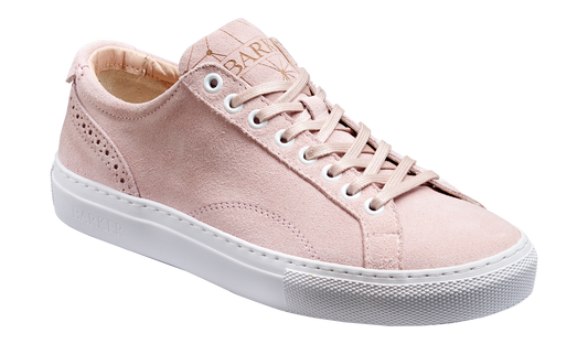 Isla - Pink Suede Womens Rubber Sole Sneaker Shoe