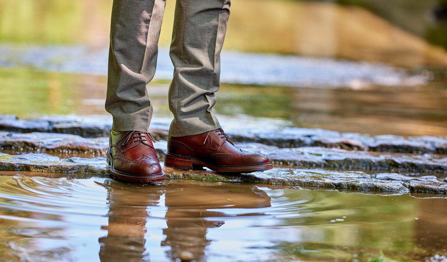 Kelmarsh - Cedar Grain Wingtip Brogue