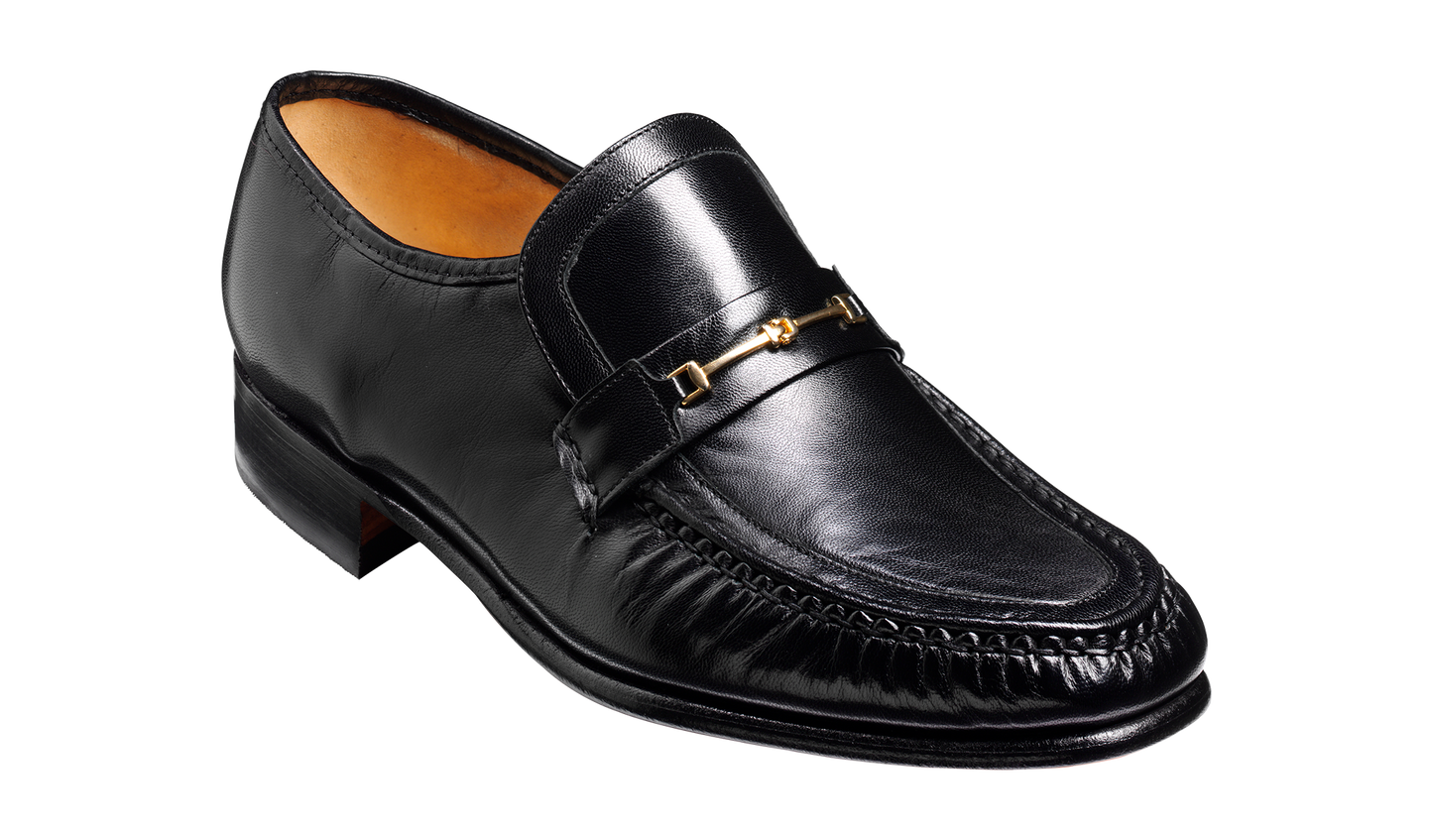 Laurie - Black Kid Loafer