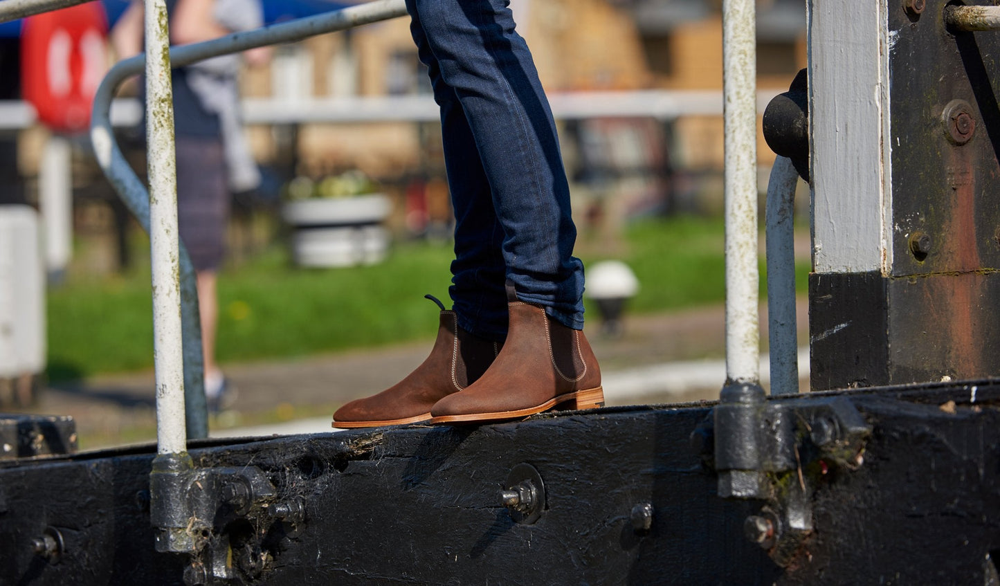 Mansfield - Brown Waxy Suede