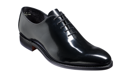 Nelson - Black Hi Shine Oxford Shoe