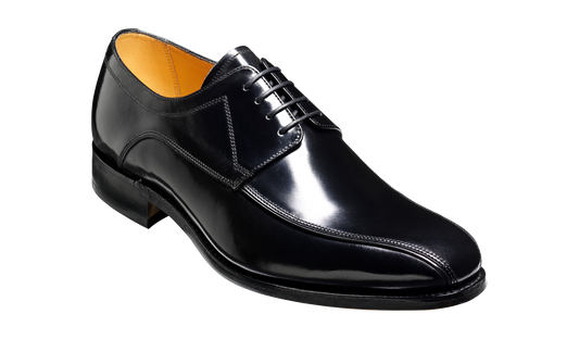 Newbury - Black Hi-Shine Derby Shoe