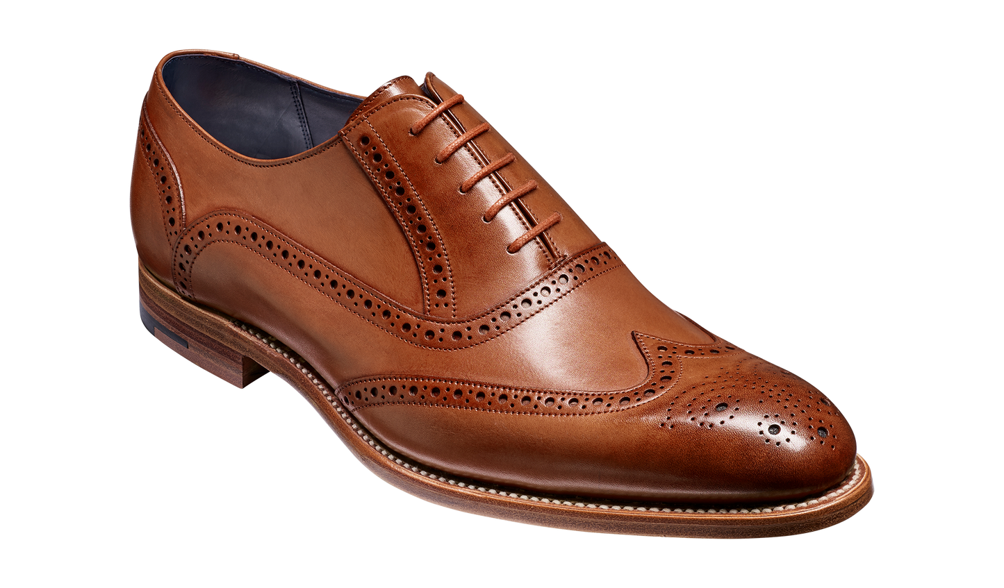 Valiant - Brown Hand Painted Brogue