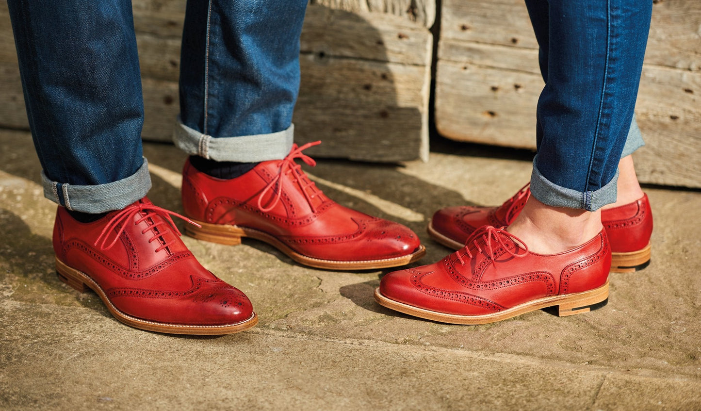 Valiant - Brown Hand Painted Brogue