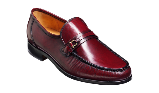 Wade - Burgundy Kid Loafer