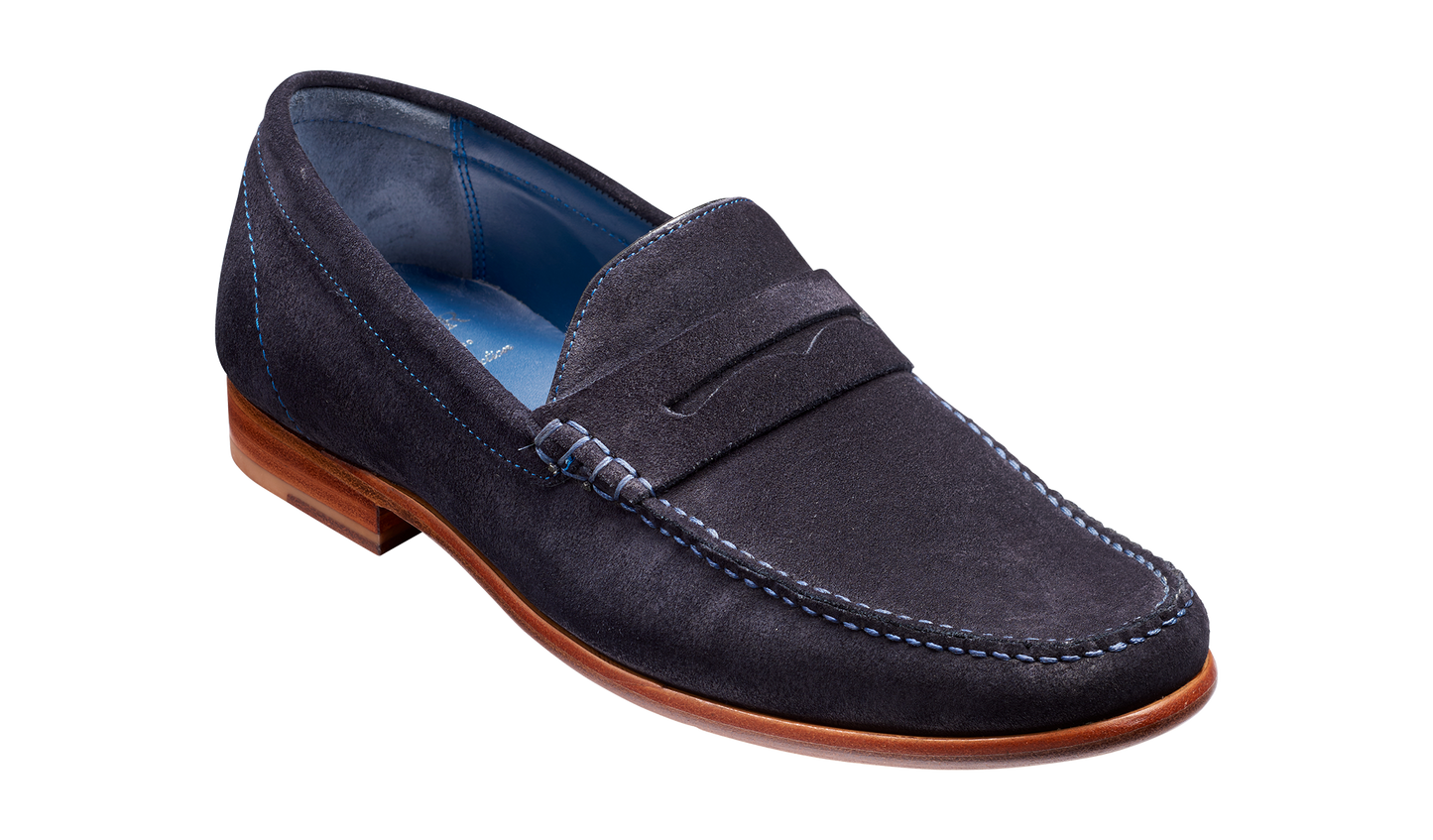 William - Dark Navy Suede Loafer