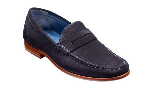 William - Dark Navy Suede Loafer