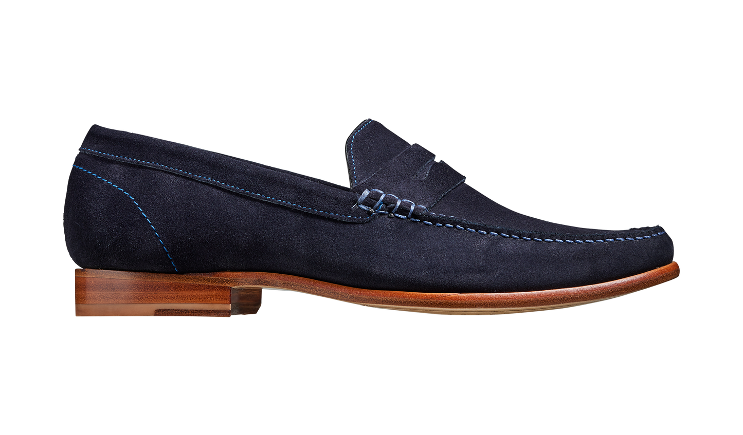 William - Dark Navy Suede Loafer