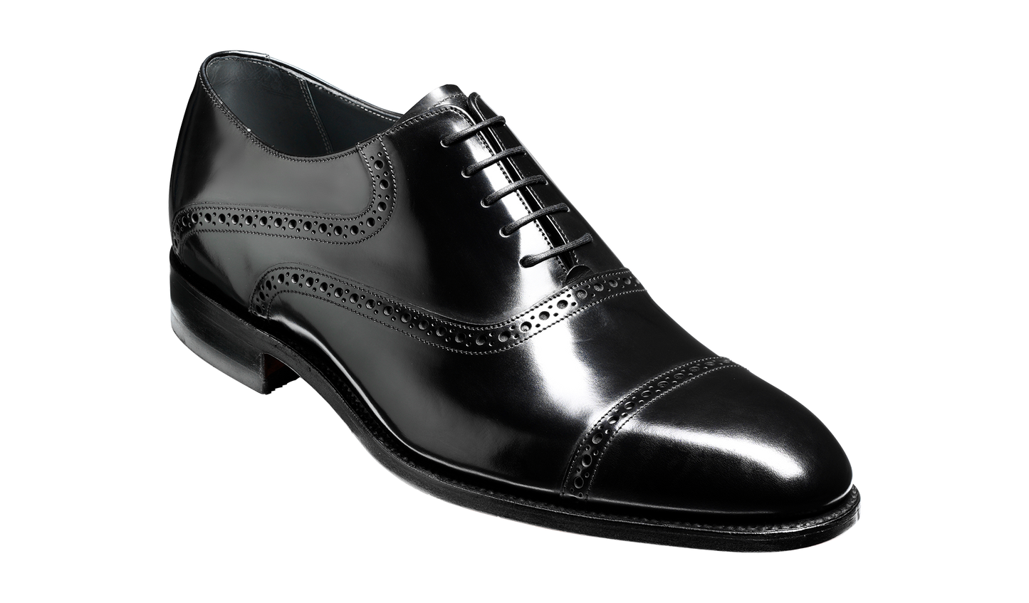 Wilton - Black Hi-Shine Oxford