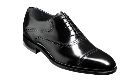 Wilton - Black Hi-Shine Oxford