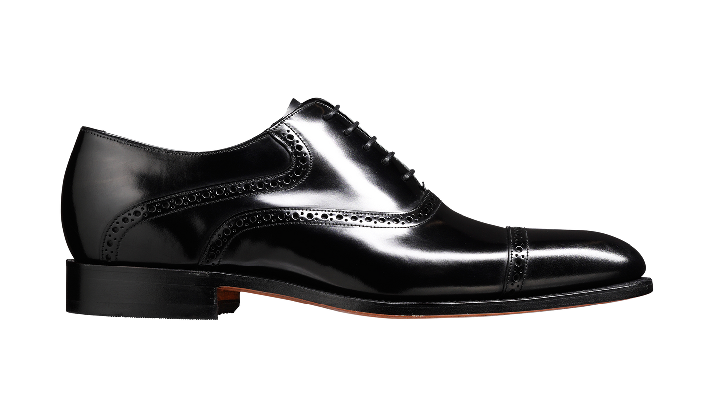 Wilton - Black Hi-Shine Oxford